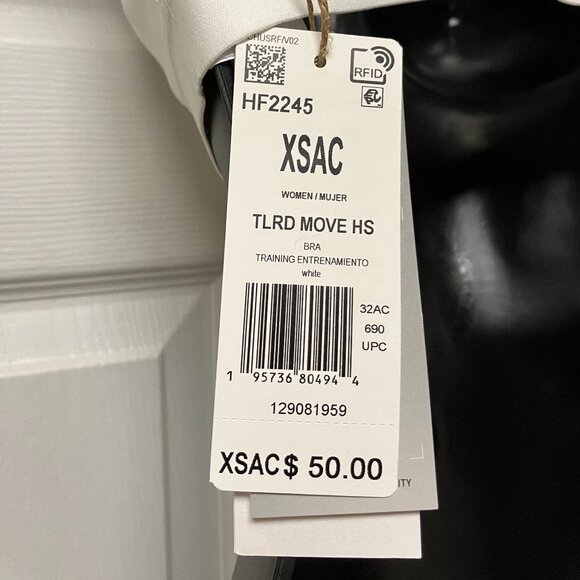 TWO adidas Women's Tlrd Impact High Support Size 32 Xsmall Brand New with Tags - Picture 5 of 9